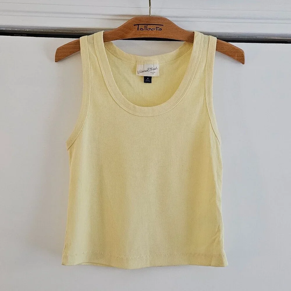 Universal Thread Yellow Scoopneck Slim Fit Medium Tank Top - Picture 2 of 5